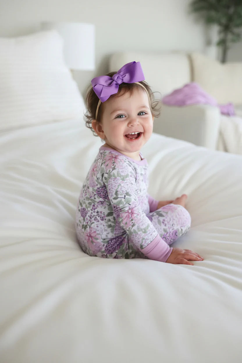 Caden Lane Lavender Lullaby | Convertible Zip Romper