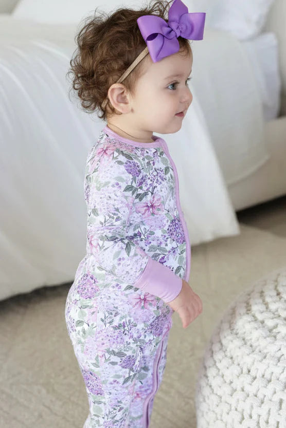 Caden Lane Lavender Lullaby | Convertible Zip Romper