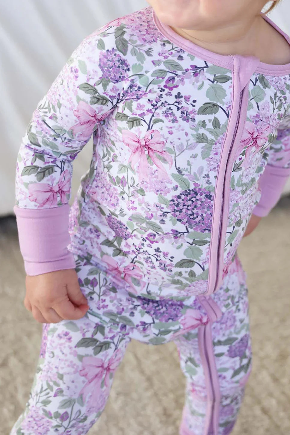 Caden Lane Lavender Lullaby | Convertible Zip Romper