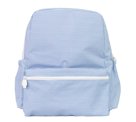 Apple of My Isla Navy Mini Stripe | The Backpack