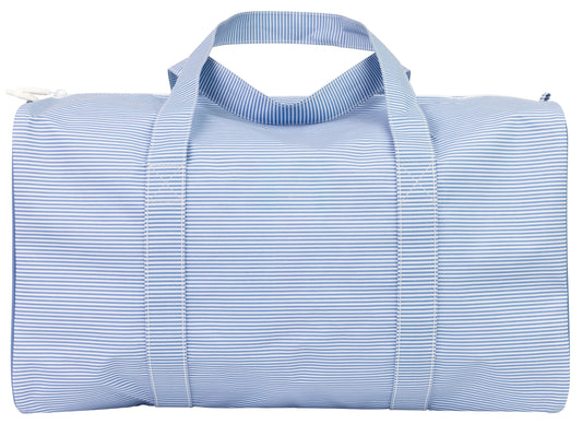 Apple of My Isla Navy Mini Stripe | The Duffle Bag