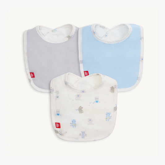 Magnetic Me Blue Baby Beats | Modal Bib 3-Pack
