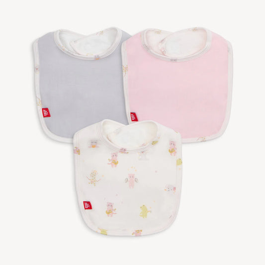 Magnetic Me Pink Baby Beats | Modal Bib 3-Pack