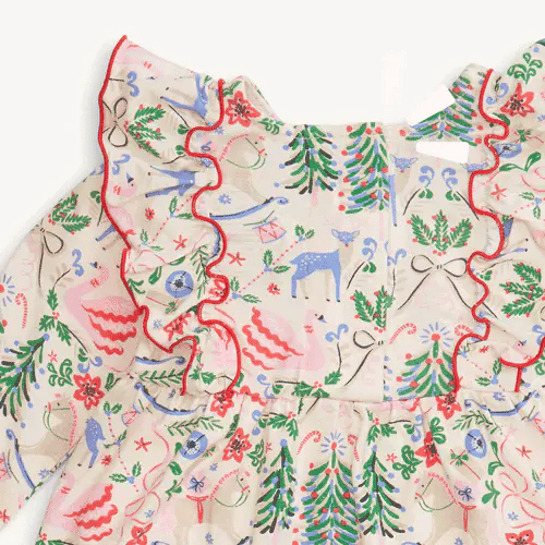 Magnetic Me Sugar Plum Dreams | Modal Dress with Ruffle + Leggings set