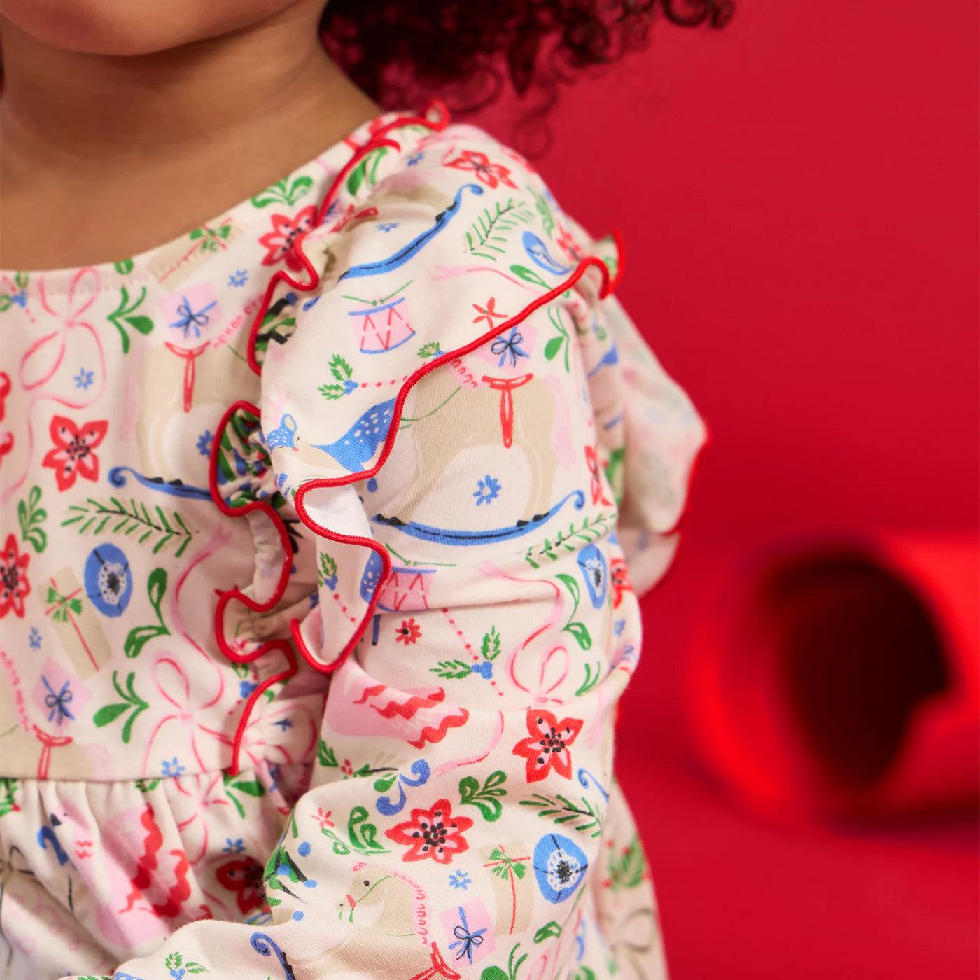 Magnetic Me Sugar Plum Dreams | Modal Dress with Ruffle + Leggings set