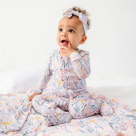 Magnetic Me Shroom and Bloom | Modal Footie with Ruffle
