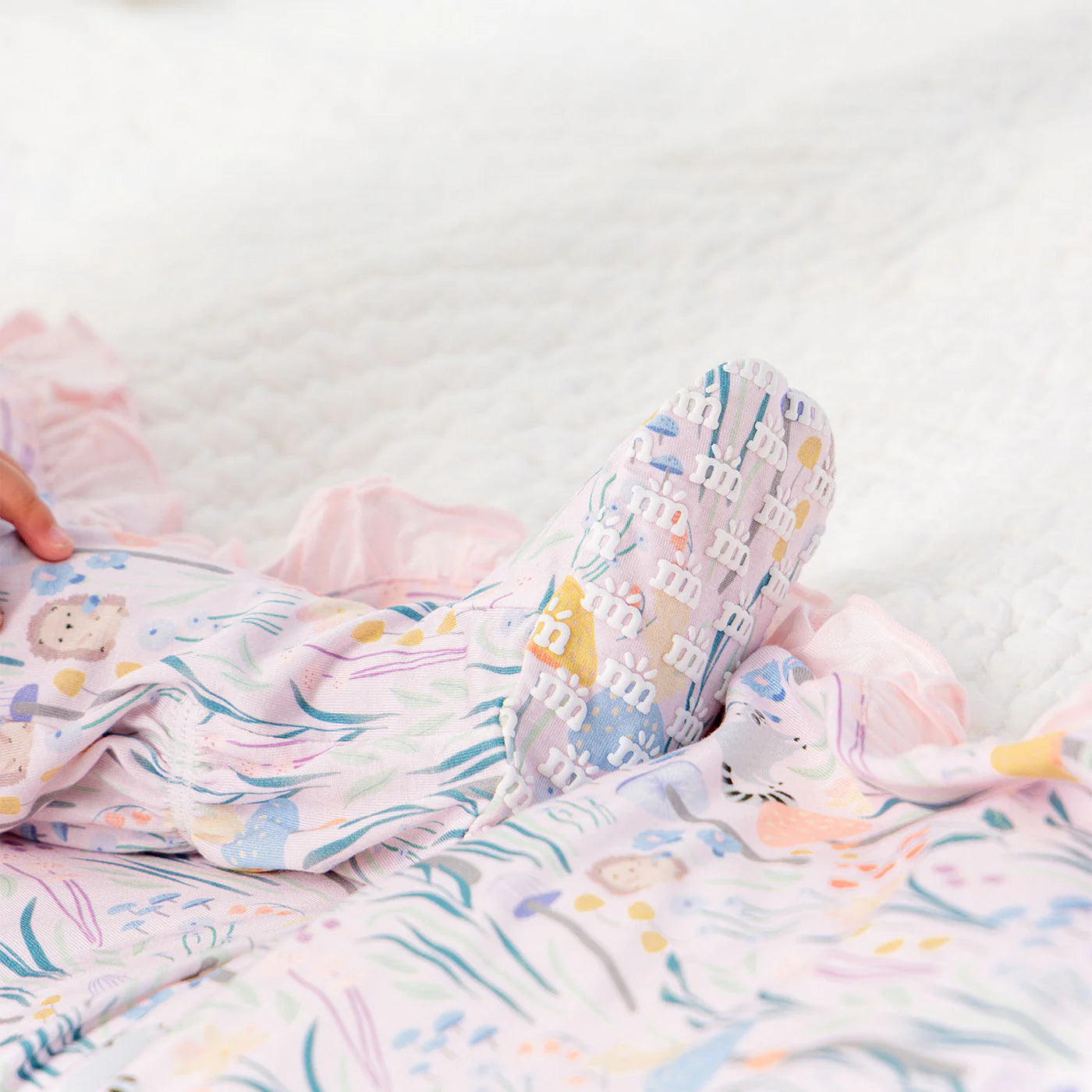 Magnetic Me Shroom and Bloom | Modal Footie with Ruffle