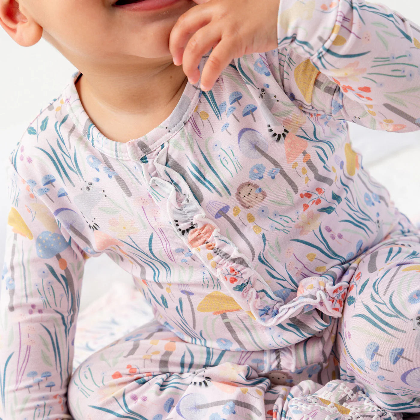 Magnetic Me Shroom and Bloom | Modal Footie with Ruffle