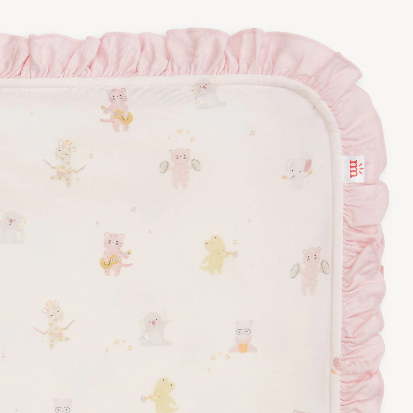 Magnetic Me Pink Baby Beats | Modal Blanket With Ruffle