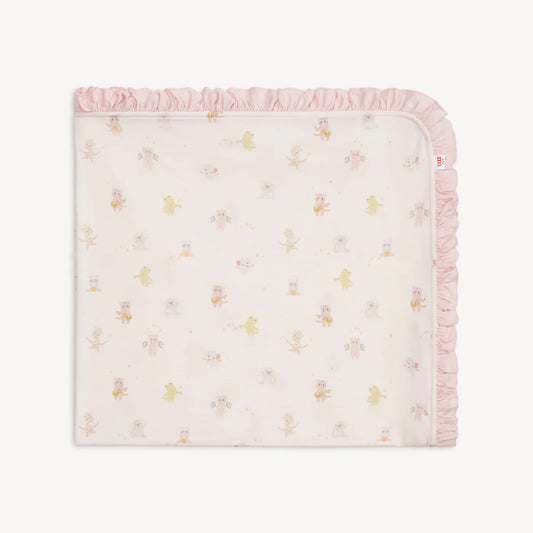 Magnetic Me Pink Baby Beats | Modal Blanket With Ruffle
