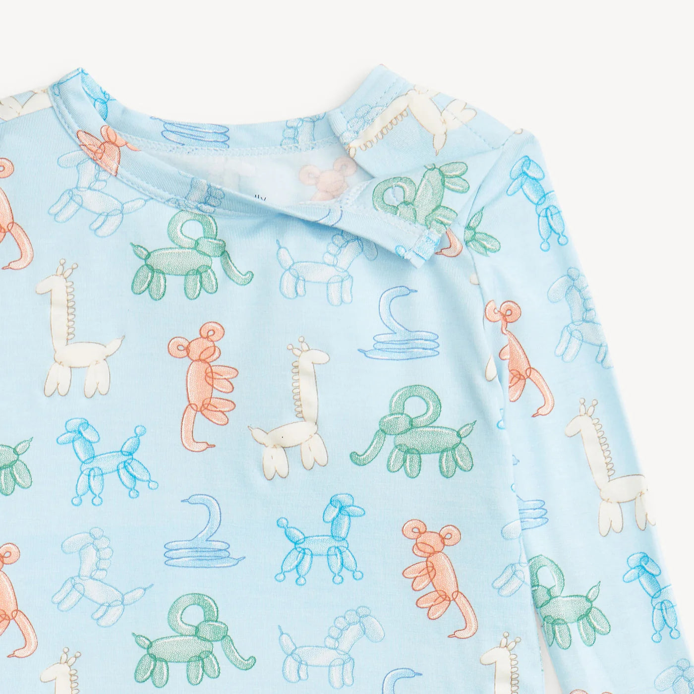 Magnetic Me Blue Party Animals | Glow in the Dark Modal Long Sleeve PJ Set