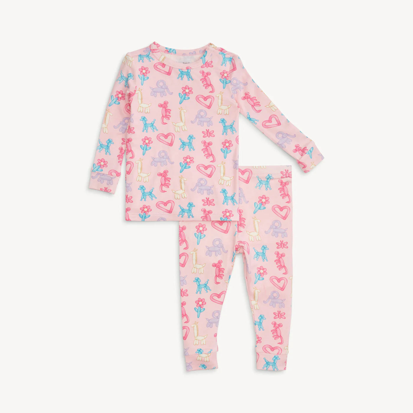 Magnetic Me Pink Party Animals | Glow in the Dark Modal Long Sleeve PJ Set