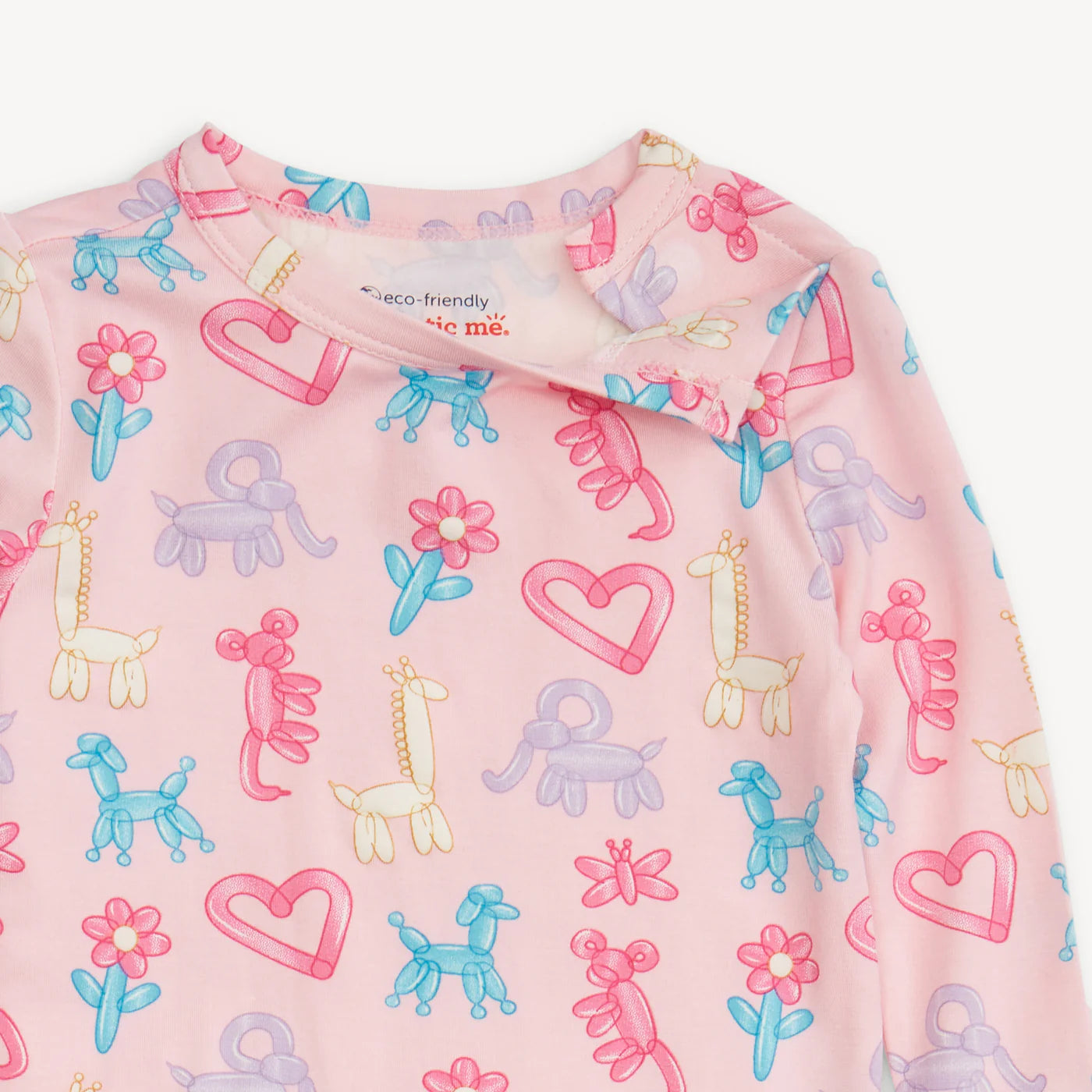 Magnetic Me Pink Party Animals | Glow in the Dark Modal Long Sleeve PJ Set