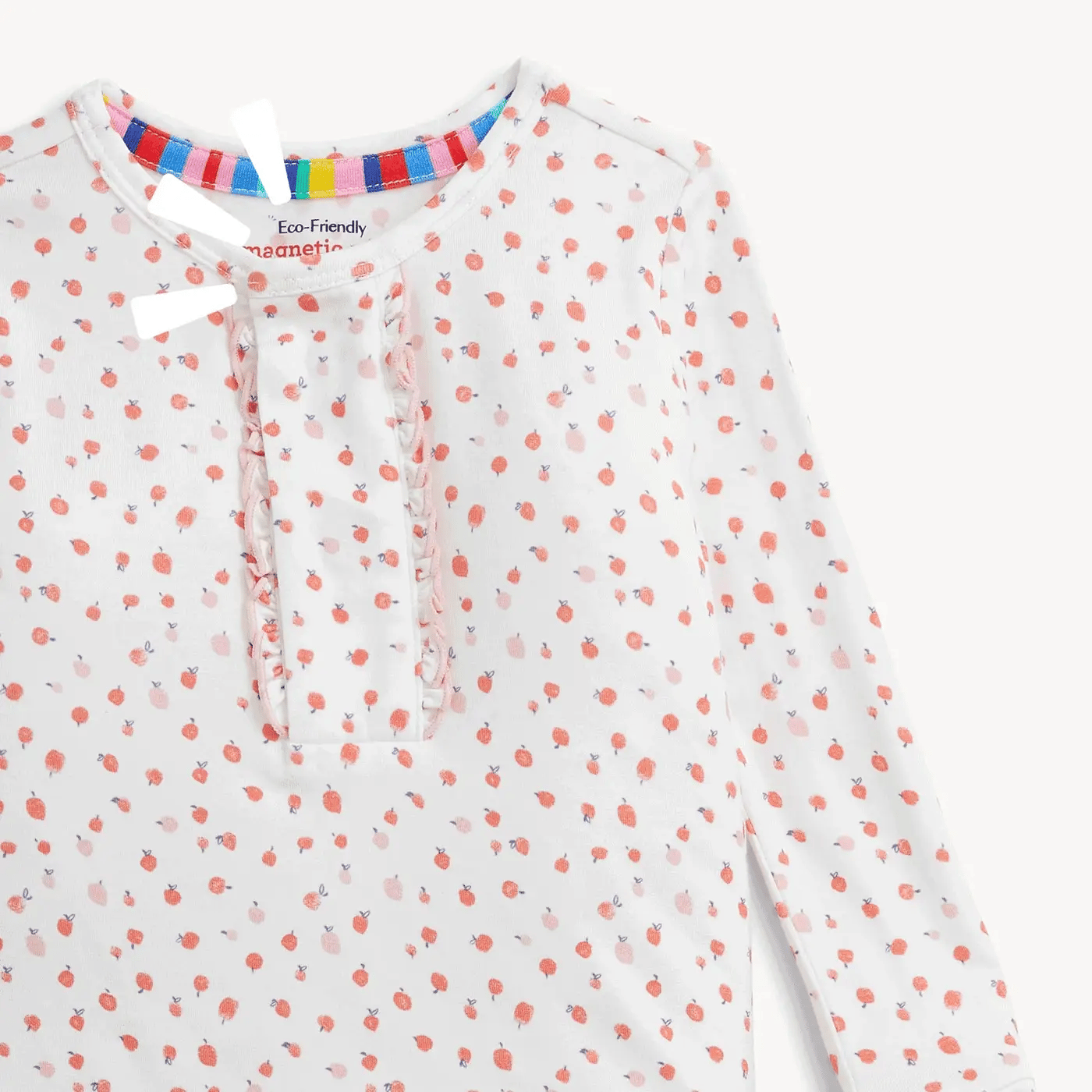 Magnetic Me Apple Blossom | Modal Ruffle Long Sleeve & Pant PJ Set