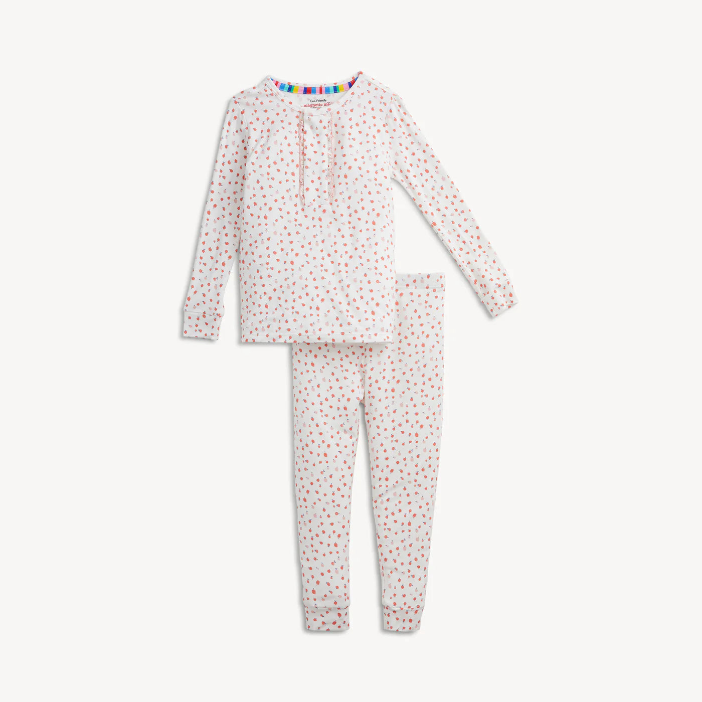 Magnetic Me Apple Blossom | Modal Ruffle Long Sleeve & Pant PJ Set