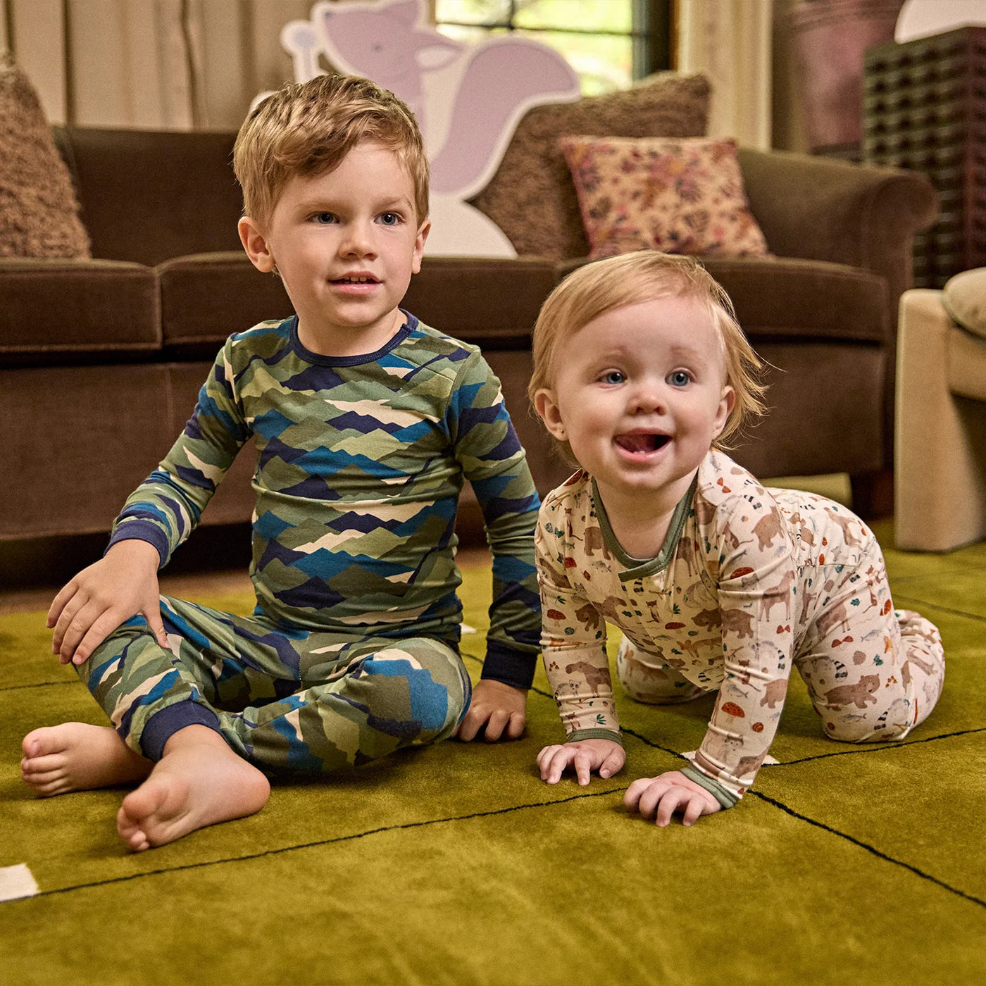 Magnetic Me Camo Peak | Modal Long Sleeve Pant PJ Set