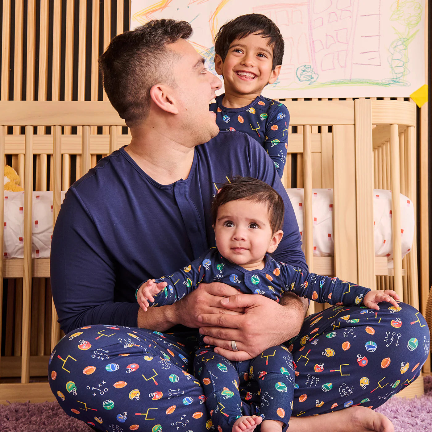 Magnetic Me First Down Fun | Modal Long Sleeve Pant PJ Set