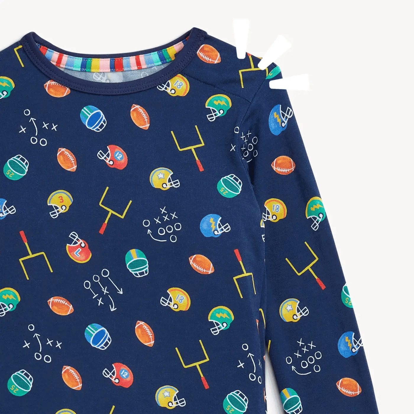 Magnetic Me First Down Fun | Modal Long Sleeve Pant PJ Set