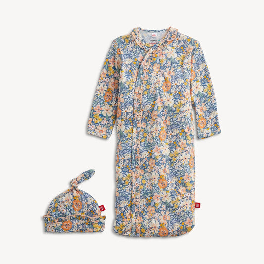Magnetic Me Flora | Modal Gown + Hat Set with Ruffle
