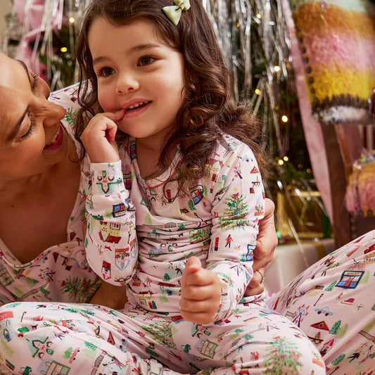 Magnetic Me Winter Village | Modal Long Sleeve Pant PJ Set