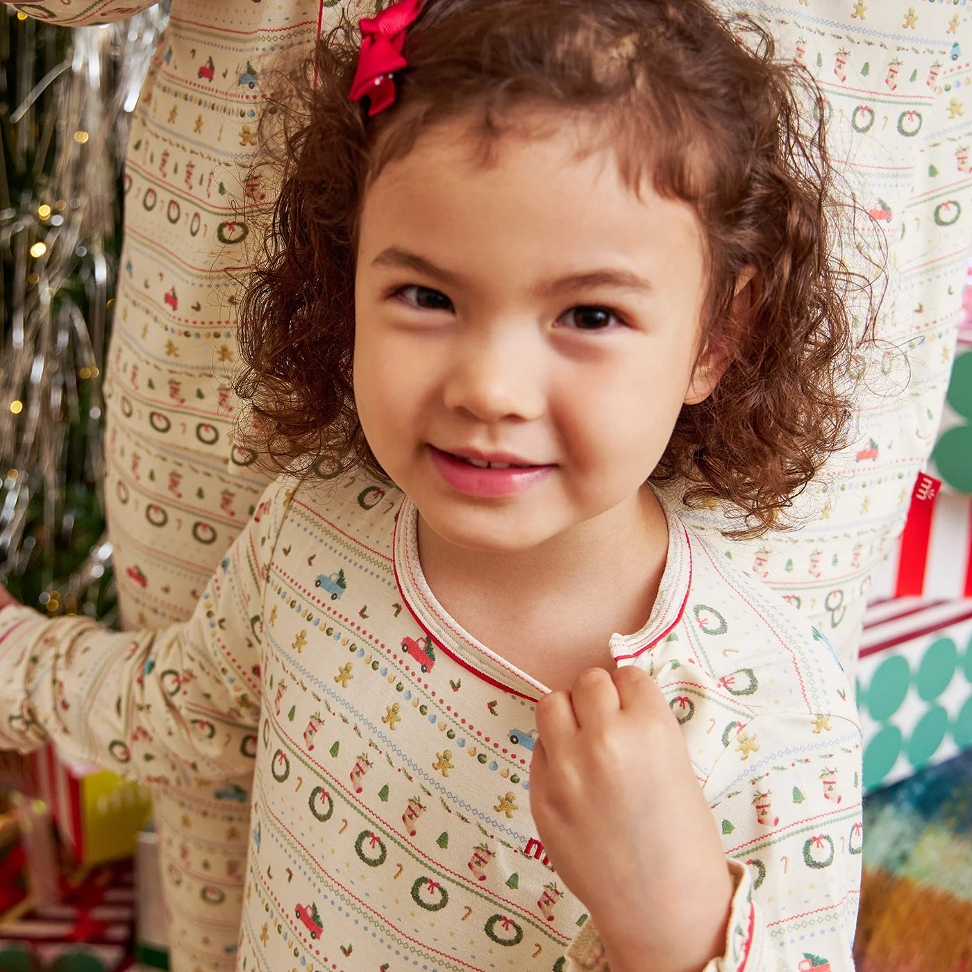 Magnetic Me Traditional Christmas | Ruffle Long Sleeve Nightgown