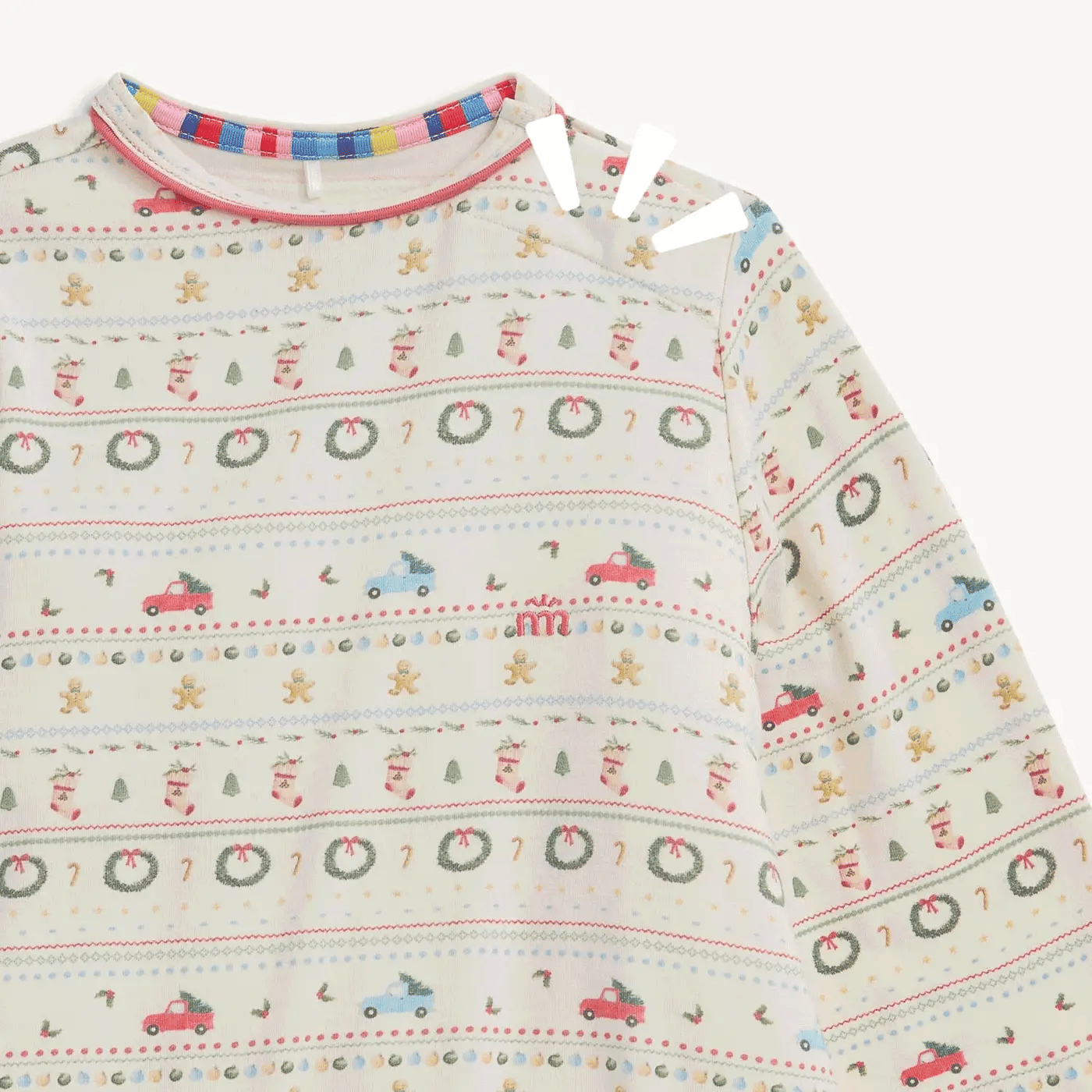 Magnetic Me Traditional Christmas | Ruffle Long Sleeve Nightgown