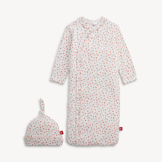 Magnetic Me Apple Blossom | Modal Gown & Hat Set with Ruffle