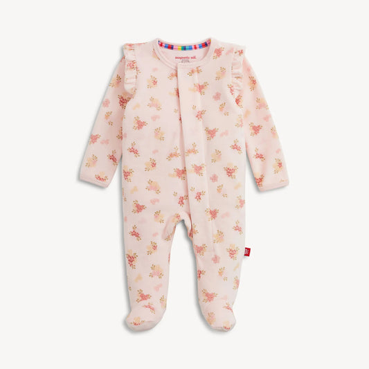 Magnetic Me Floral | Velour Footie