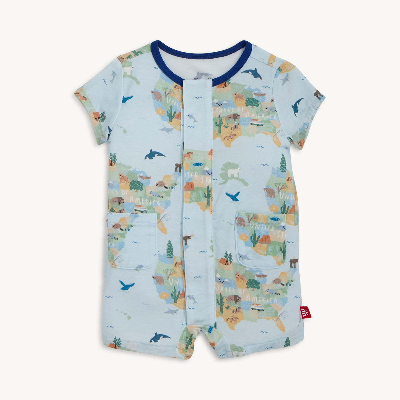 Magnetic Me America the Beautiful | Modal Short Sleeve Pant Romper