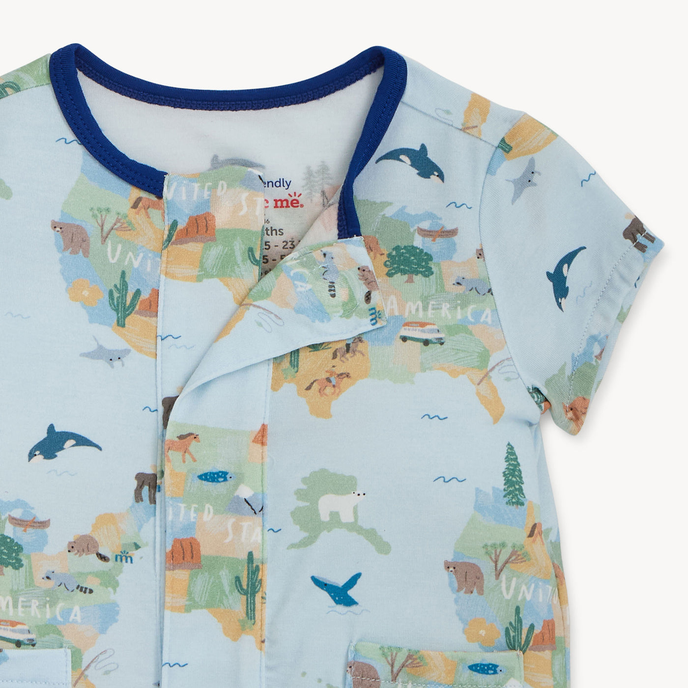 Magnetic Me America the Beautiful | Modal Short Sleeve Pant Romper