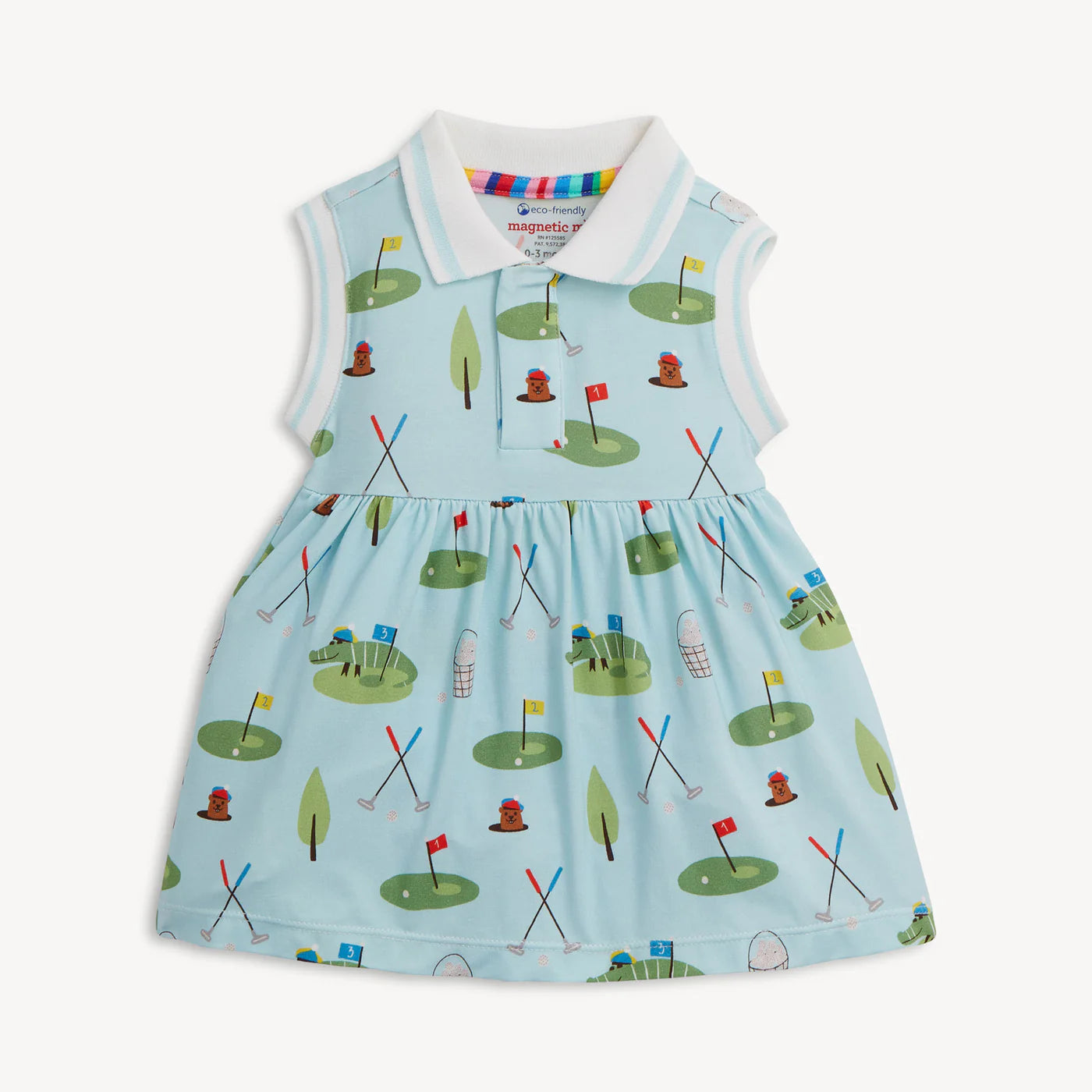 Magnetic Me Gopher It | Modal Bodysuit Polo Collar Dress