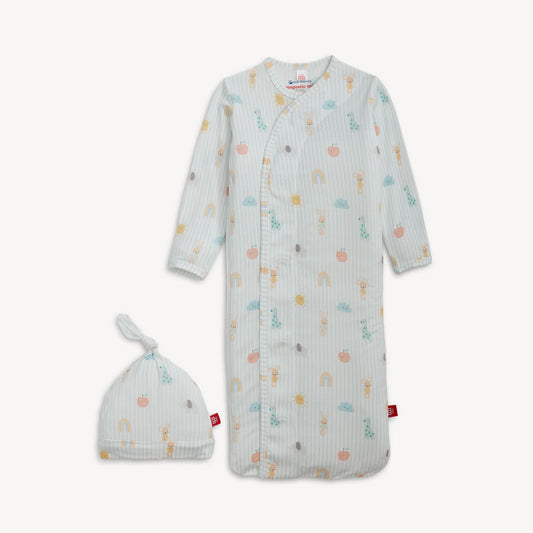 Magnetic Me Lullaby Sky Blue | Modal Gown + Hat Set