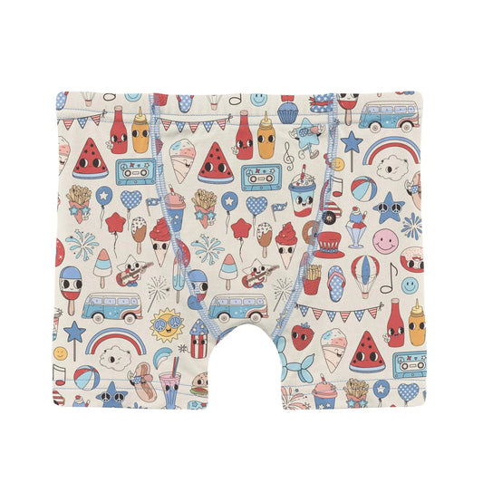 Kickee Party USA | Print Boxer Brief