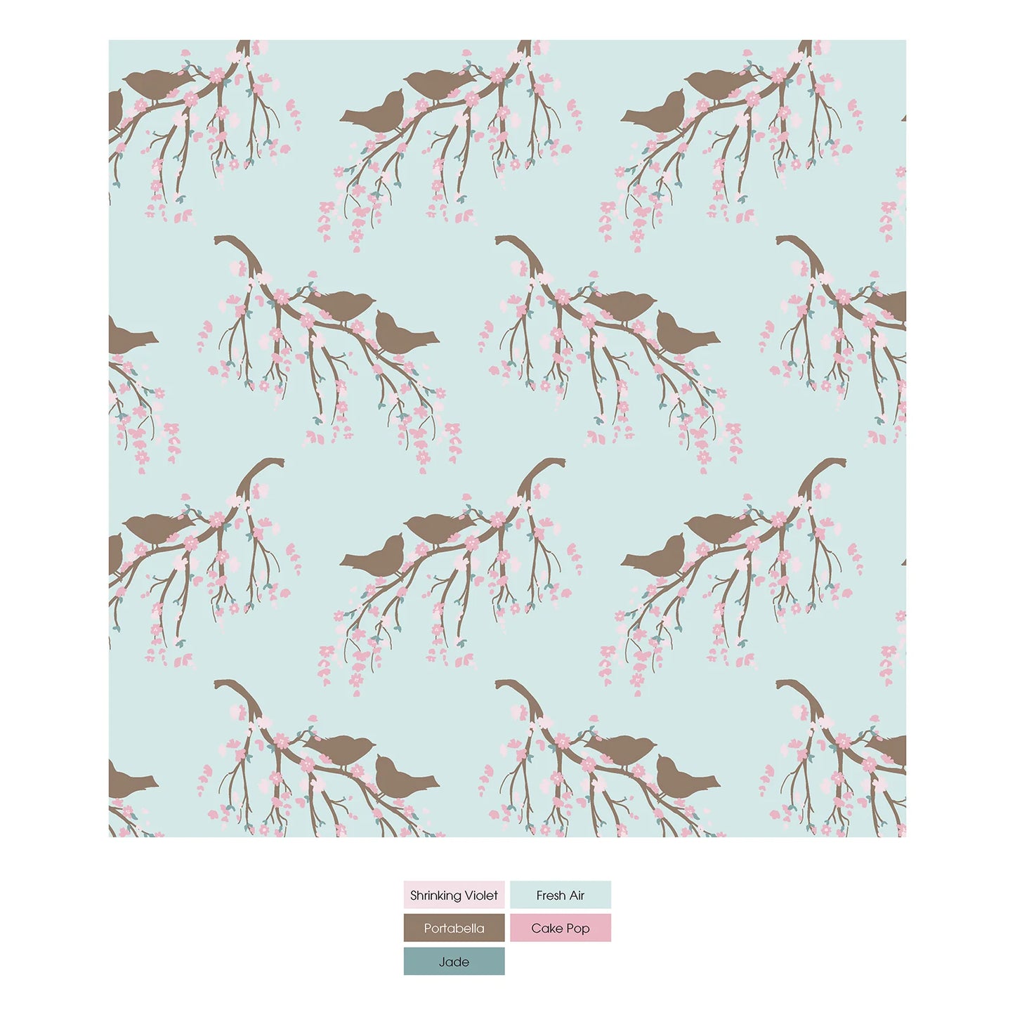 KicKee Fresh Air Bird Branch | Print Classic Ruffle Footie With 2 Way Zipper