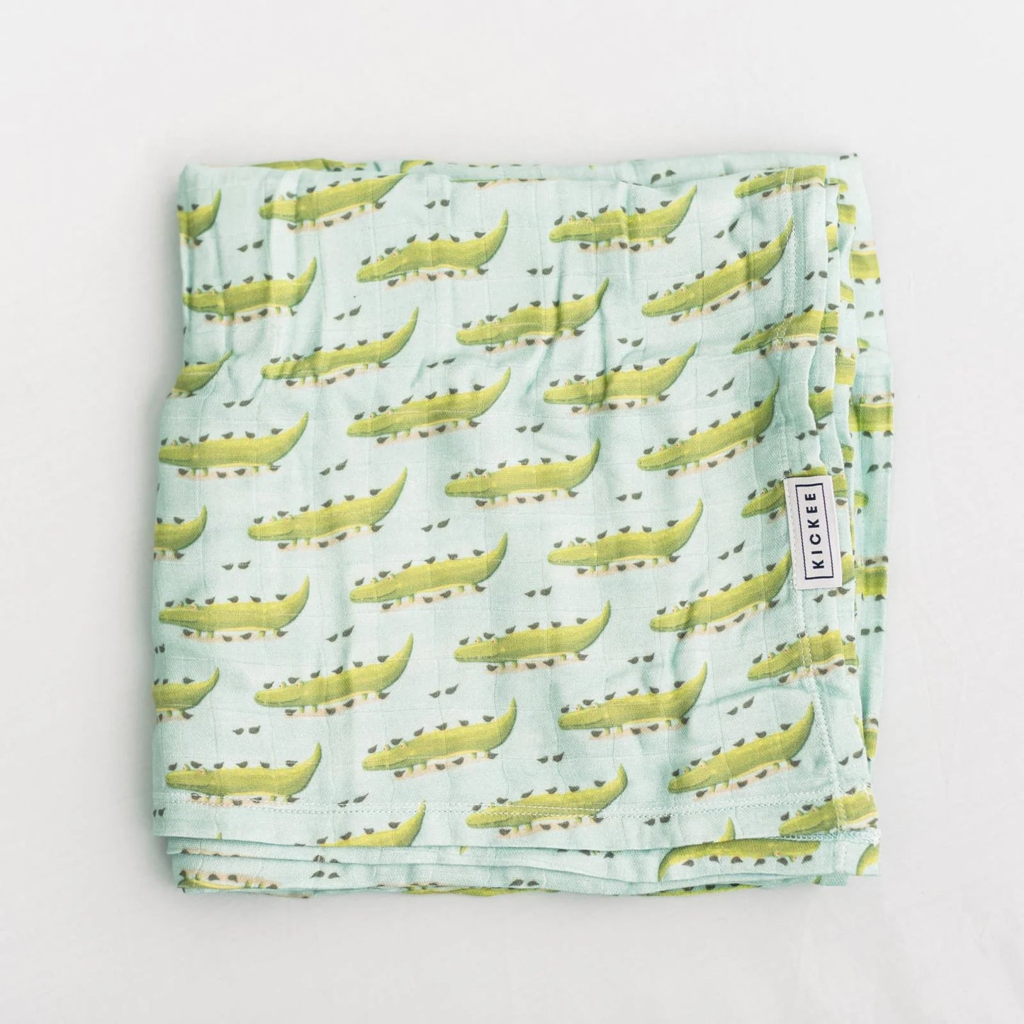 KicKee Spring Sky Croc & Friends | Print Dreamy Soft Muslin Swaddling Blanket