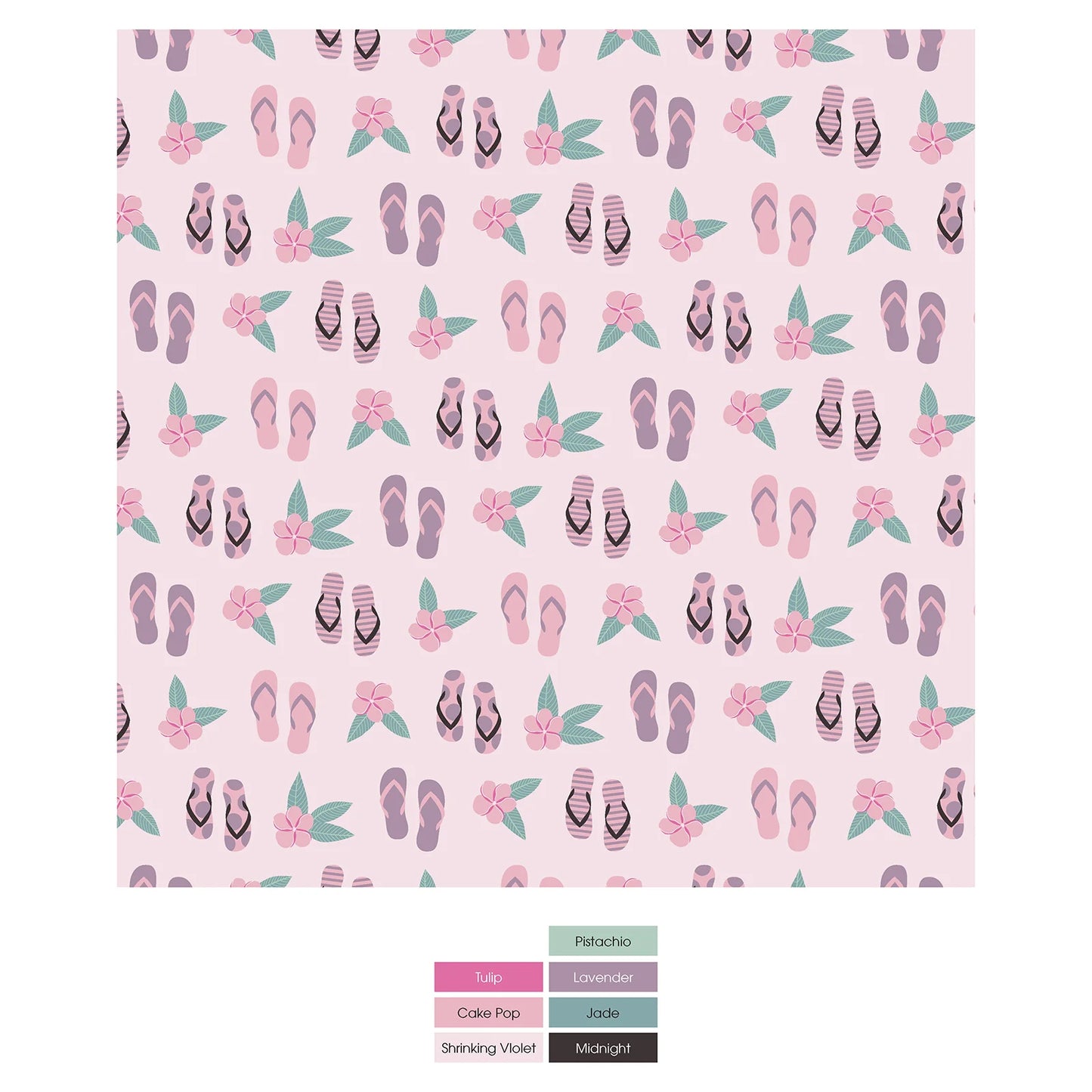 Kickee Shrinking Violet Flip Flops and Flowers | Print Underwear