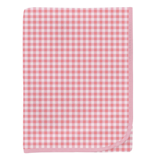Kickee Cake Pop Gingham | Print Swaddling Blanket