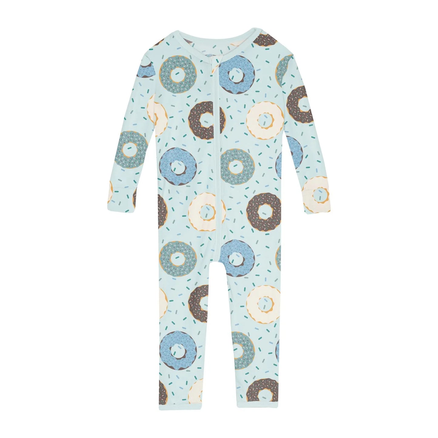 Kickee Fresh Air Donuts And Sprinkles | Print Convertible Sleeper With Zipper