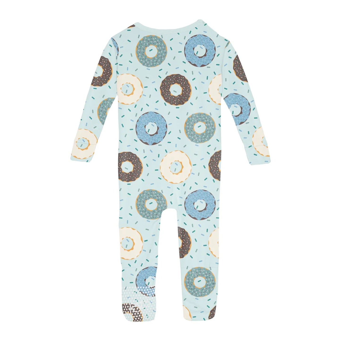 Kickee Fresh Air Donuts And Sprinkles | Print Convertible Sleeper With Zipper