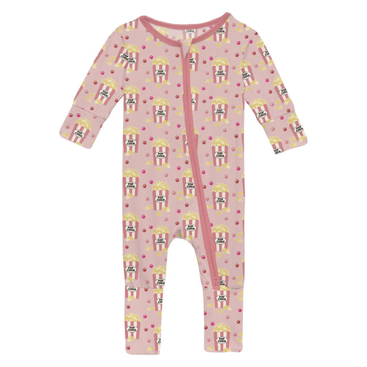 KicKee Baby Rose Movie Night | Print Convertible Coverall