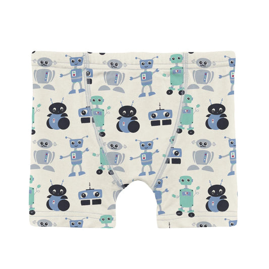 Kickee Natural Robots | Boys Boxer Brief