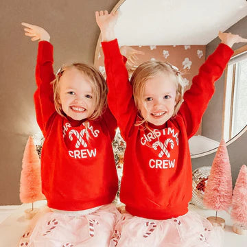 Sweet Wink Red | Christmas Crew Sweatshirt