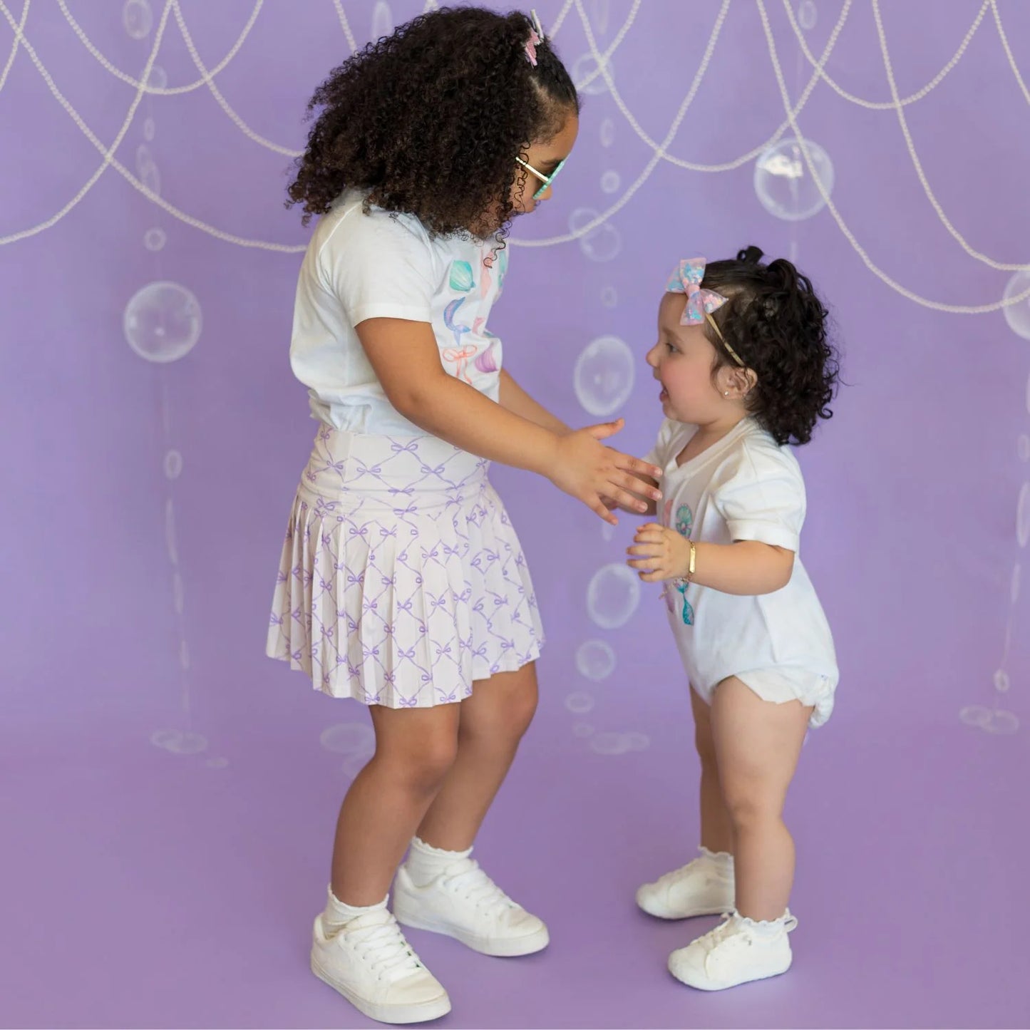 Sweet Wink Lavender | Bow Trellis Athletic Skort