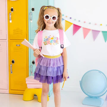 Sweet Wink White | Second Grade Retro Short Sleeve T-Shirt