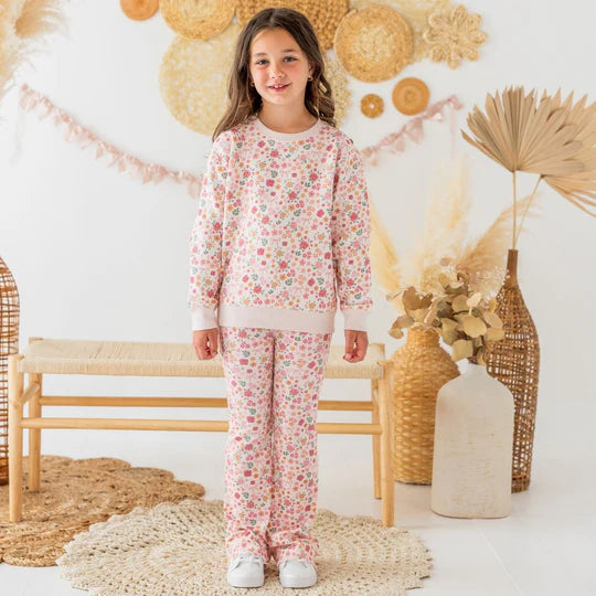 Sweet Wink Berry | Floral Sweatshirt