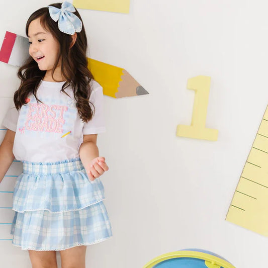 Sweet Wink White | Pearl Patch Short Sleeve T-Shirt