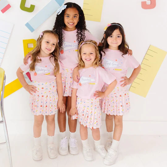 Sweet Wink Ballet Pink | Preschool Pennant Short Sleeve T-Shirt