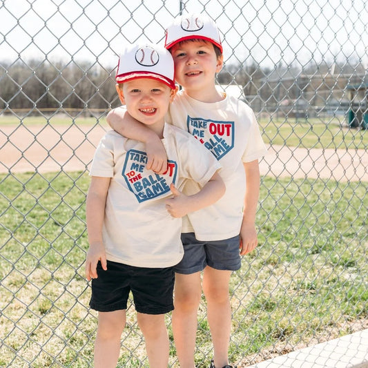 Sweet Wink Natural | Take Me Out To The Ball Game  Short Sleeve T-Shirt