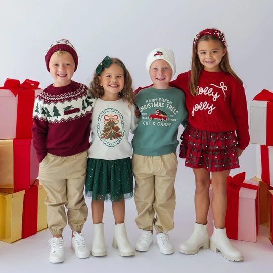 Sweet Wink Sage Green | Farm Fresh Christmas Tree Patch Sweatshirt