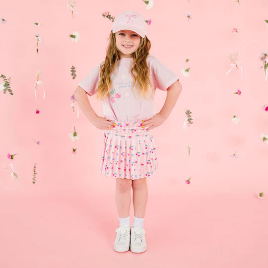 Sweet Wink Soft Pink | Cherry Bow Athletic Short